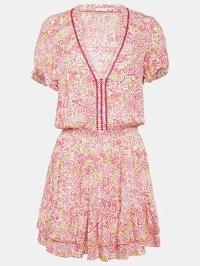Poupette St Barth Bibi floral minidress L